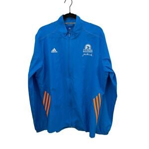 Adidas Running Jacket 2014 Boston Marathon Lightweight Size Large Athletic FLAW